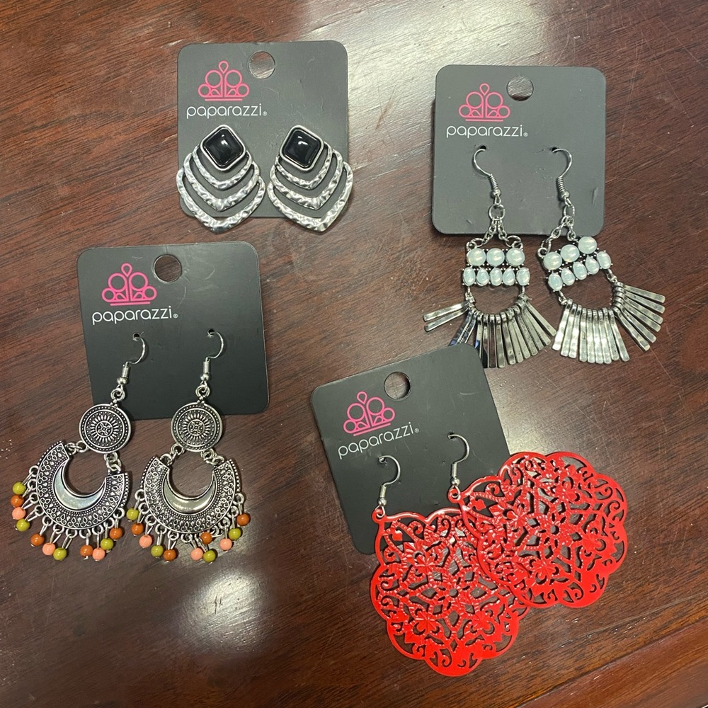 Paparazzi Earrings - Lot of 4